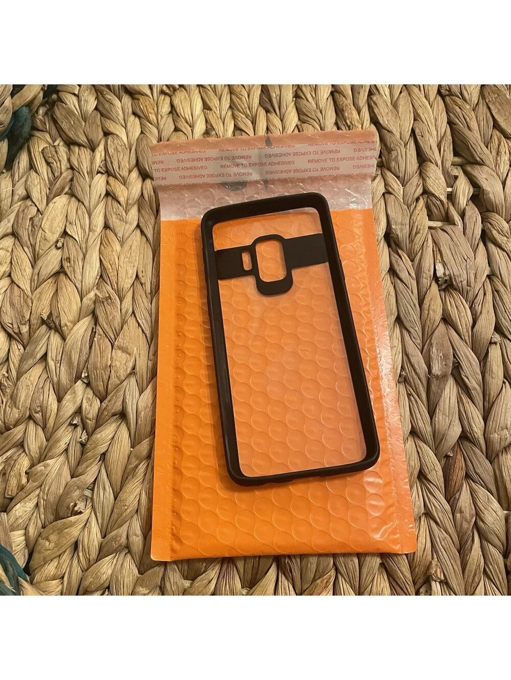 ✅Samsung Galaxy A8 2018 Clear Cover Case Black Shockproof Bumper Shell#️⃣04